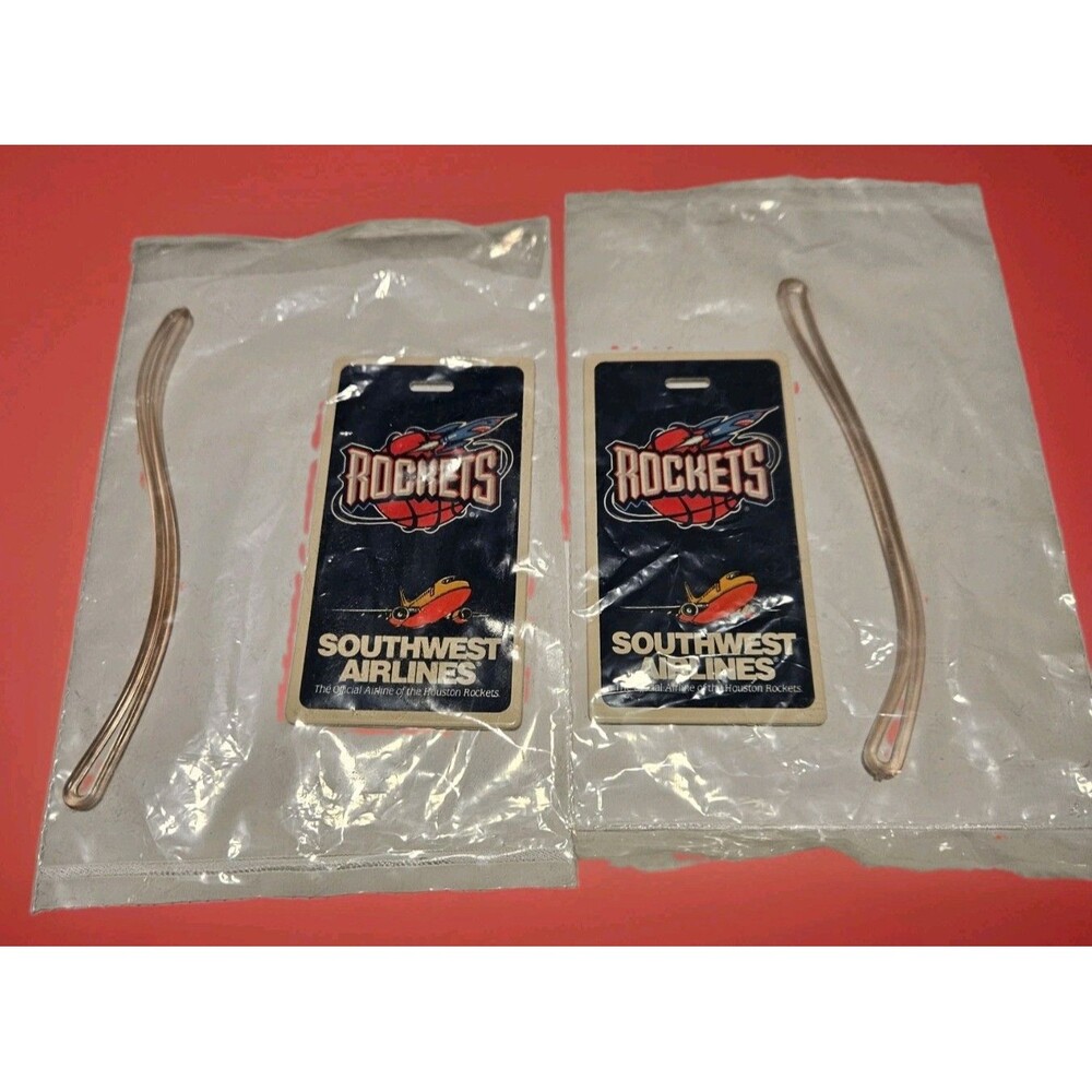 HOUSTON ROCKETS 1994 & 1995 BACK-TO-BACK NBA CHAMPIONS LUGGAGE TAG